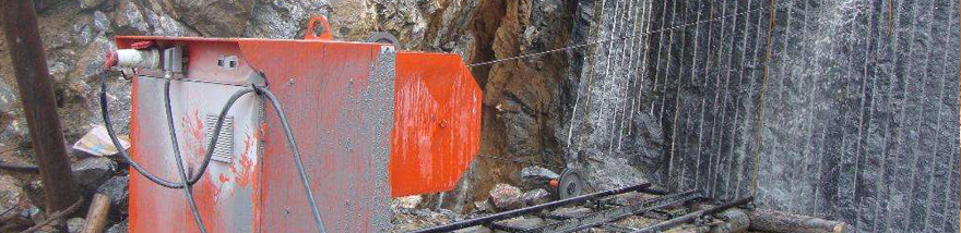 Diamond wire saw for granite quarry