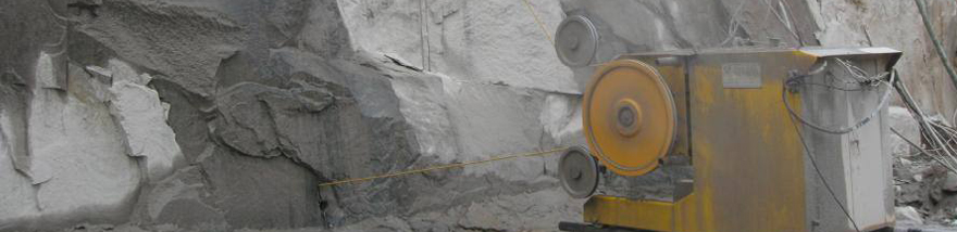 Diamond wire saw for marble quarry