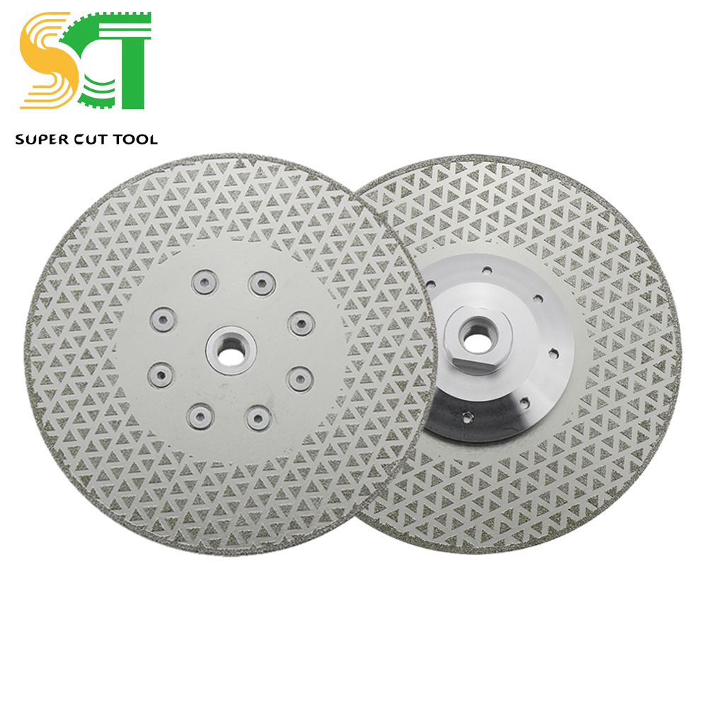Electroplated diamond blade, stone cutting saw blade