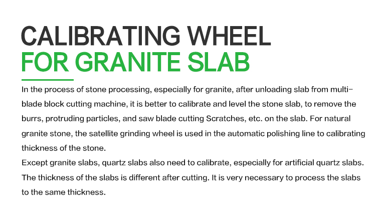 diamond satellite abrasive for granite slab