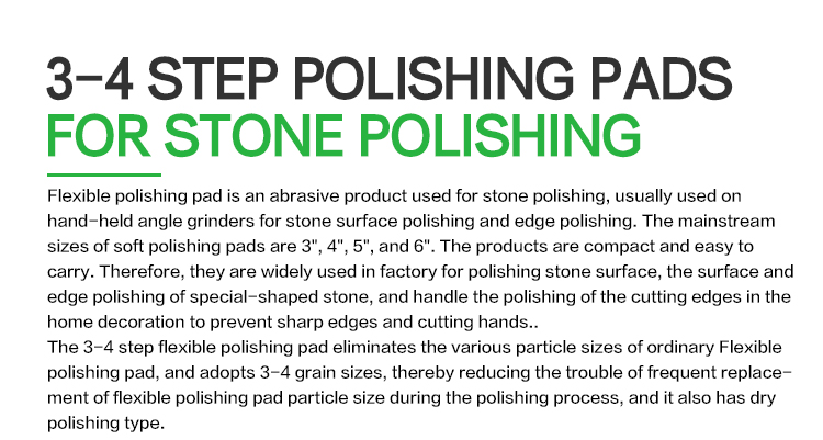polishing pad, flexible polishing pad, stone edge polishing tools