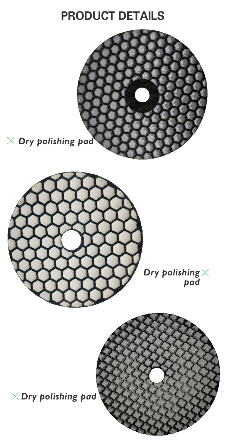diamond grinding and polishing disc, stone polishing tools, dry polishing pads